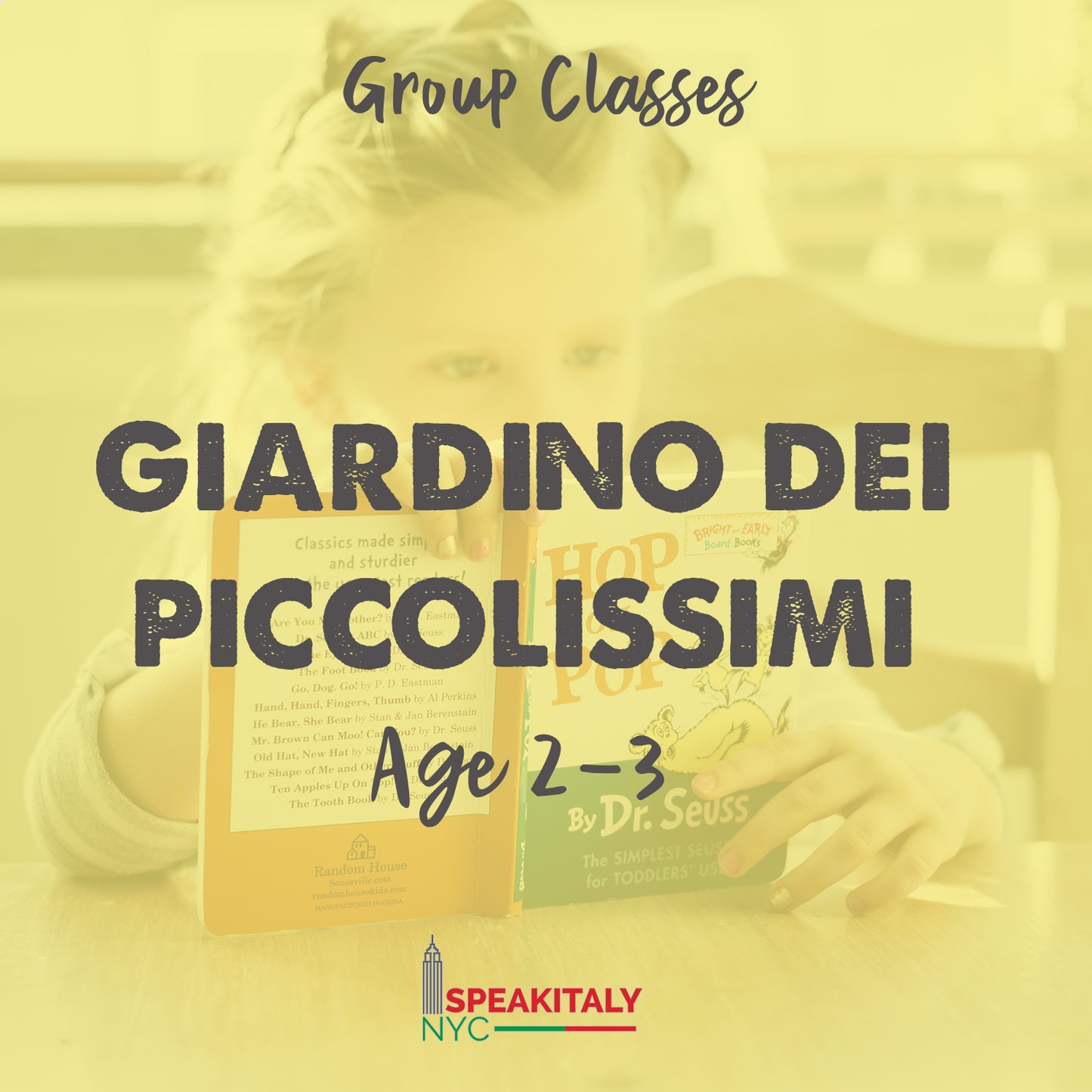Group Classes for Children - Giardino dei Piccolissimi - IN-PERSON BROOKLYN
