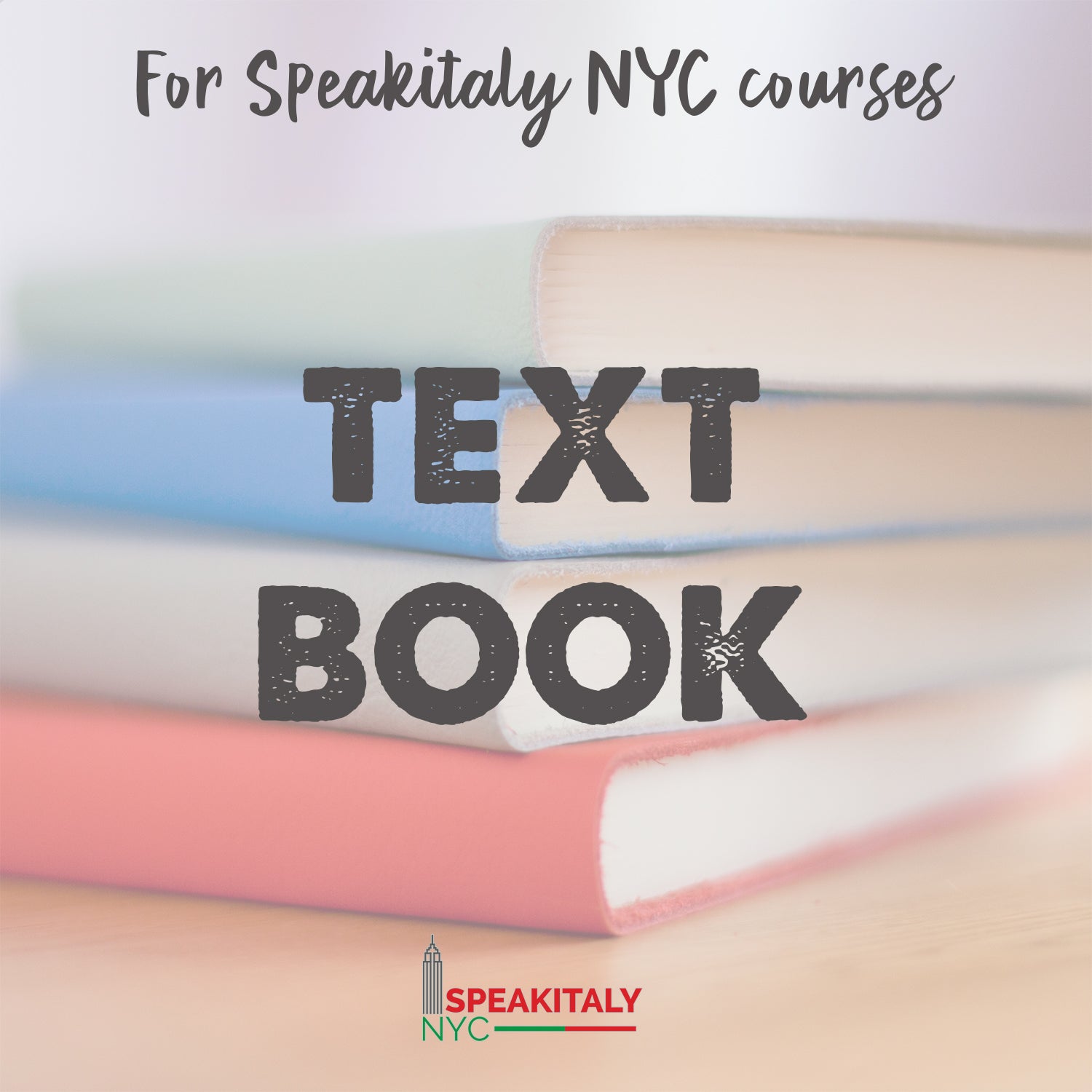 Textbook for Speakitaly NYC Classes 1