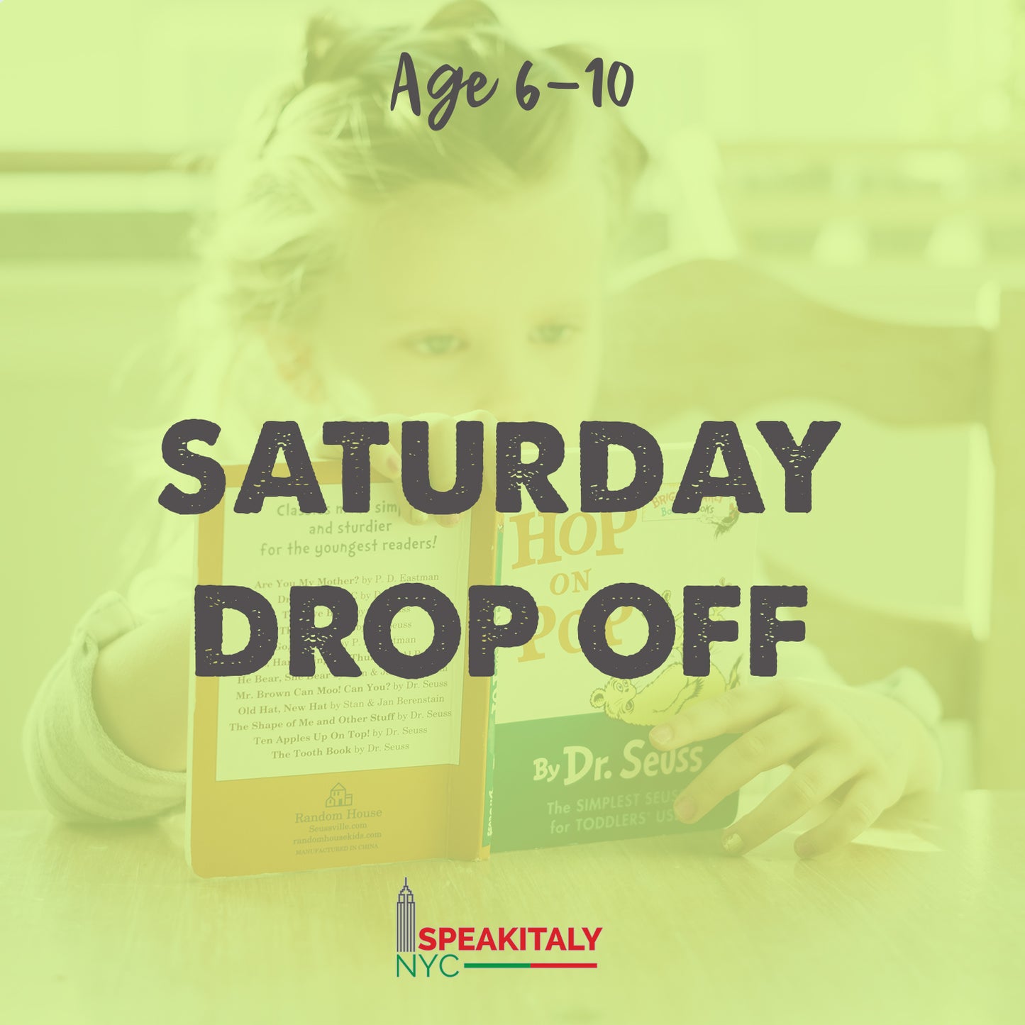 Saturday Drop Off in Brooklyn (Age 6-10)