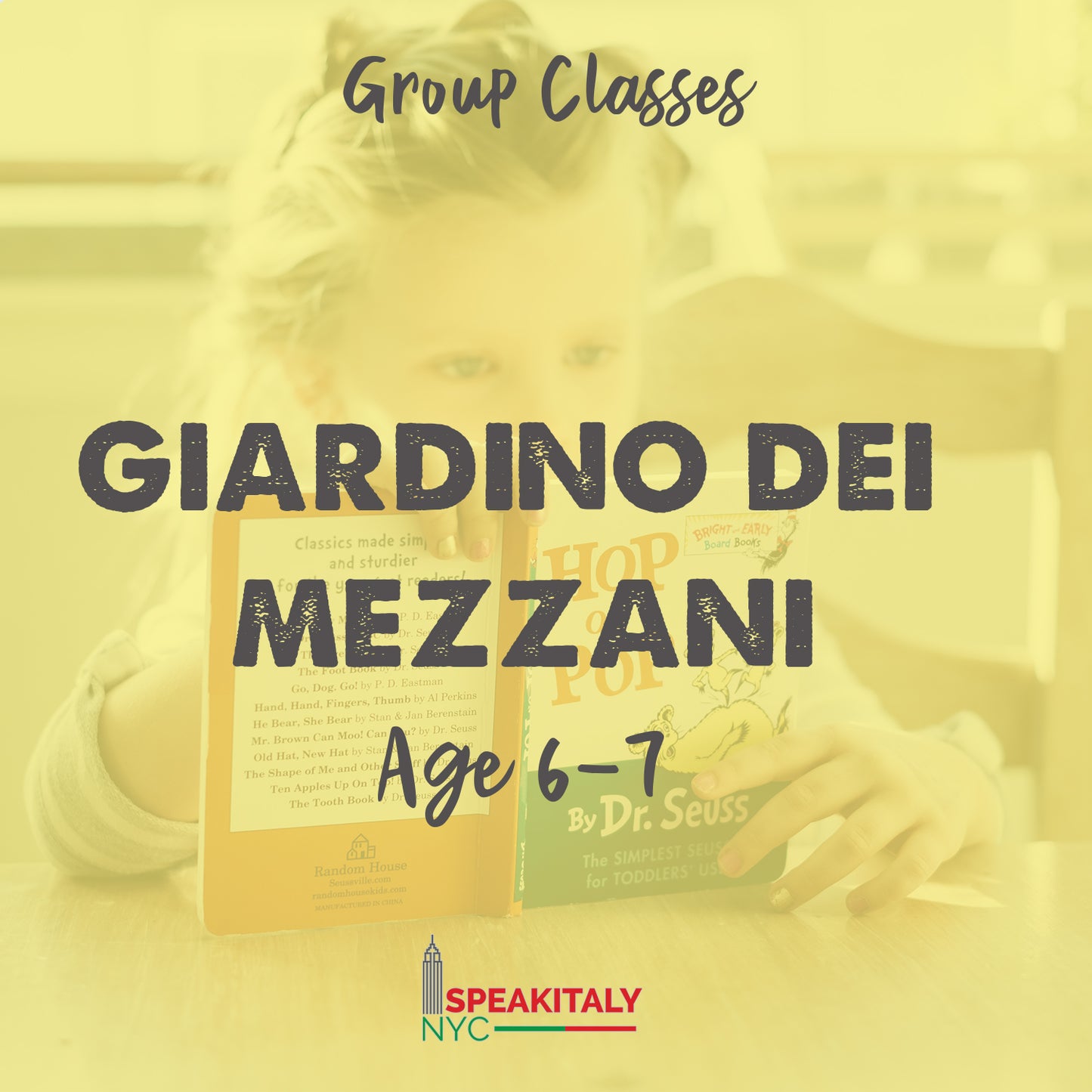 Group Classes for Children - Giardino dei Mezzani - IN-PERSON BROOKLYN