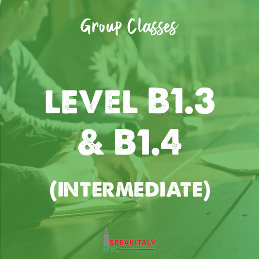 Group Classes - Level B1.3 & B1.4 (Intermediate) - IN PERSON- BROOKLYN